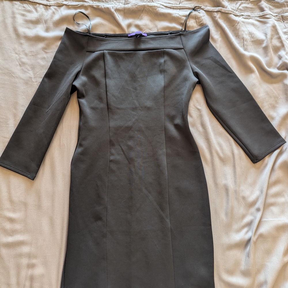 Elegant Black Off-Shoulder Dress